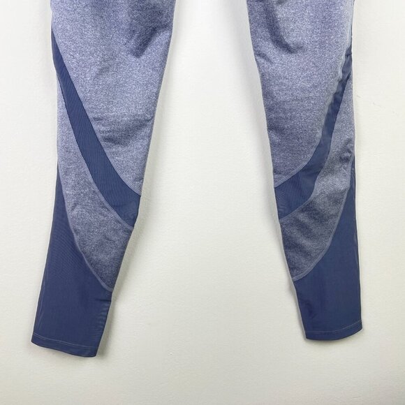 Gymshark Sleek Sculpture 2.0 Mesh Insert Leggings In Blue Steel Gray S - Picture 8 of 10